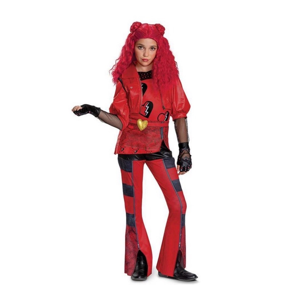 NWT Disney Descendants The Rise of Red Deluxe Red Costume Size Small 4/6X